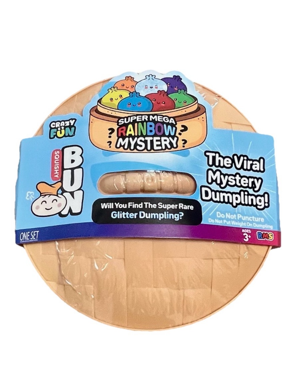 RMS Crazy Fun SUPER MEGA 🌈 Rainbow Mystery Dumpling Bun 12” ~ 8.5lbs NEW SEALED
